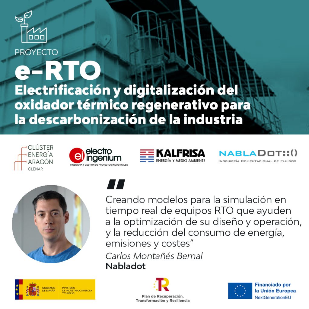 Electrificación y digitalización del oxidador térmico regenerativo para la descarbonización de la industria (e-RTO)